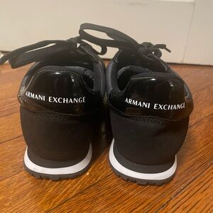 Armani Exchange Black Athletic Shoes